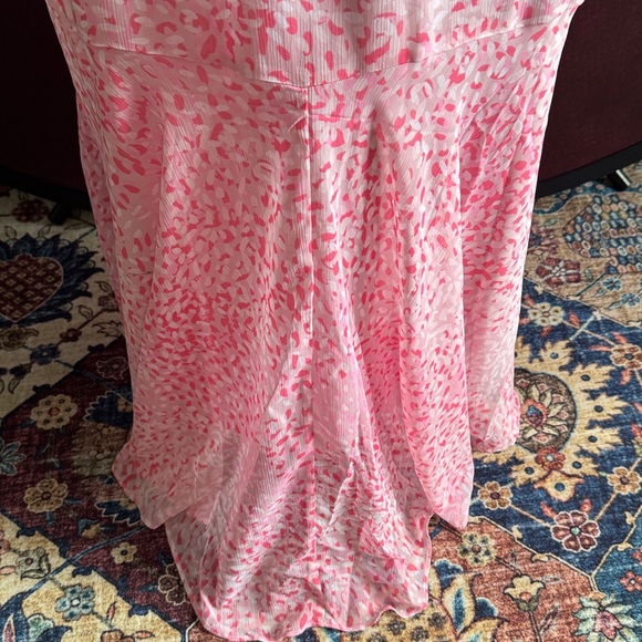 Express Pink High Low Ruffle Dress - Picture 4 of 11